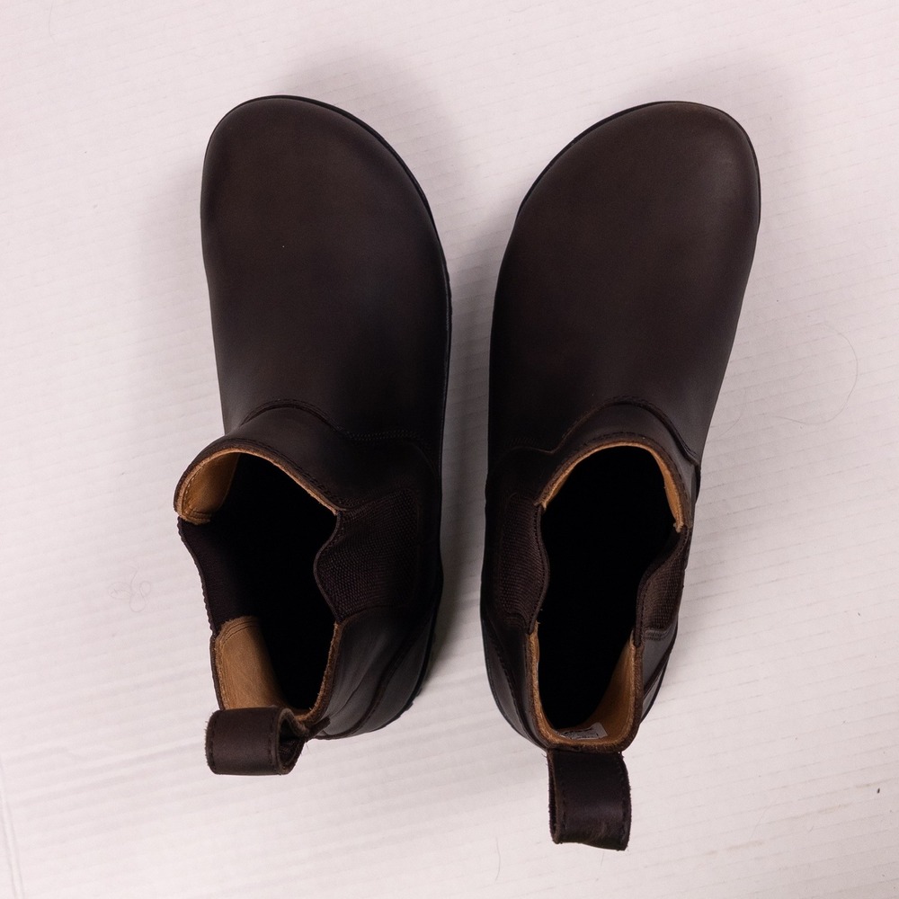 Xero Shoes Ridgeway Chelsea Mens 9 Brown Leather Minimalist Barefoot Boots - Picture 6 of 8